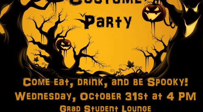 Halloween Party 4 PM Oct 31st