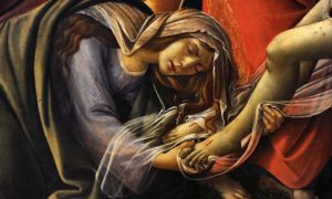 A detail showing Mary Magdalene in Boticellis Lamentation over the Dead Christ. Photograph: Alamy Photograph: Alamy Stock Photo