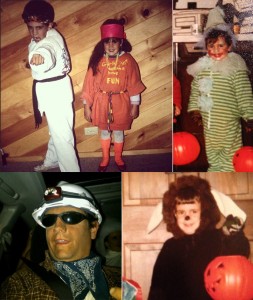 11. (Clockwise, from top left) A black belt, a clown, a lion, and a Chilean miner