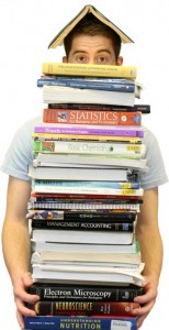 Let's just hope you don't need this many books for one semester...