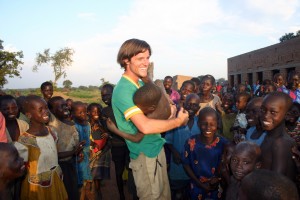 Jason Russell in Uganda filming the Invisible Children documentary