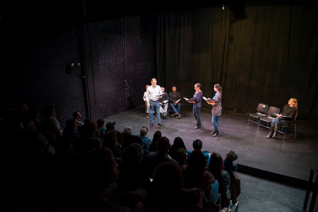 The performance ran for 90 minutes with no intermission at Boston Playwrights' Theater. (Photo courtesy of Mr. Ben-Aharon.)