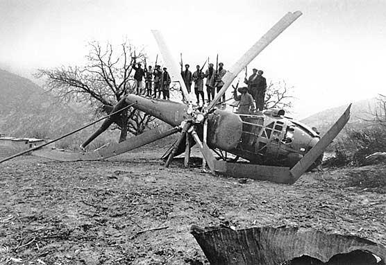 Downed Soviet Helicopter