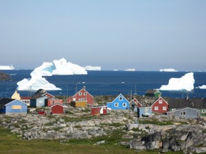 Qeqertarsuaq framed by ice