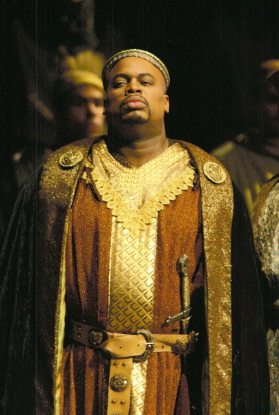 Morris Robinson (here in a production of Wagner's 'Tannhauser'), one of the soloists in tonight's concert, bein' awesome.