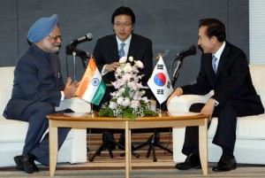 South Korean President Lee Myung-bak isiting India at the invitation of President Pratibha Devisingh Patil from January 24 to 27, 2010. © REUTERS