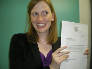 Can you tell that I'm a bit excited about the letter?
