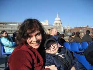 Rani and Ben on a Thames River Cruise