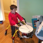 Ben practicing the snare drum