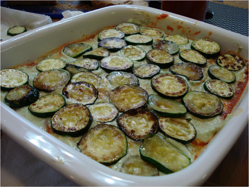 "The colorful zucchini was mouthwatering!"