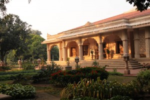 Meditation gardens and meditation temple at the YSS ashram in Ranchi (founded by Paramahansa Yogananda)