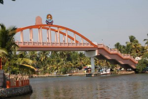 Amma's ashram has her own bridge...
