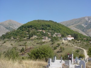 Lefterohor as seen from the village's cemetery