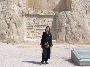 In front of the tombs at Naqsh-e Rostam