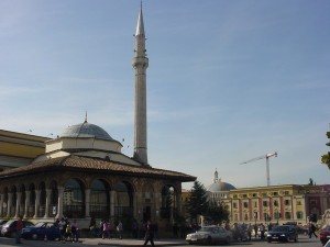 The Et'hem Beu Mosque began in 1791 and completed in 1831. One of the few mosques that was not destroyed during the Communist regime.