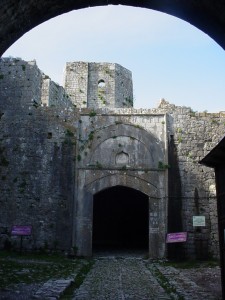 From inside the first gate
