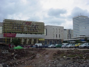 The big dig on the city's Skenderbeg square