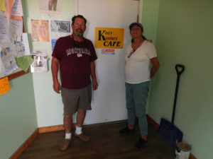 Michelle the owner of the Kozy Korner and her brother Jeff