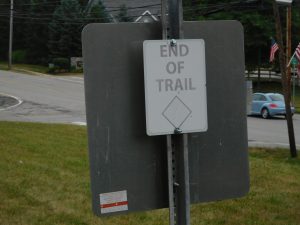 End of this trail but the beginning of the next adventure