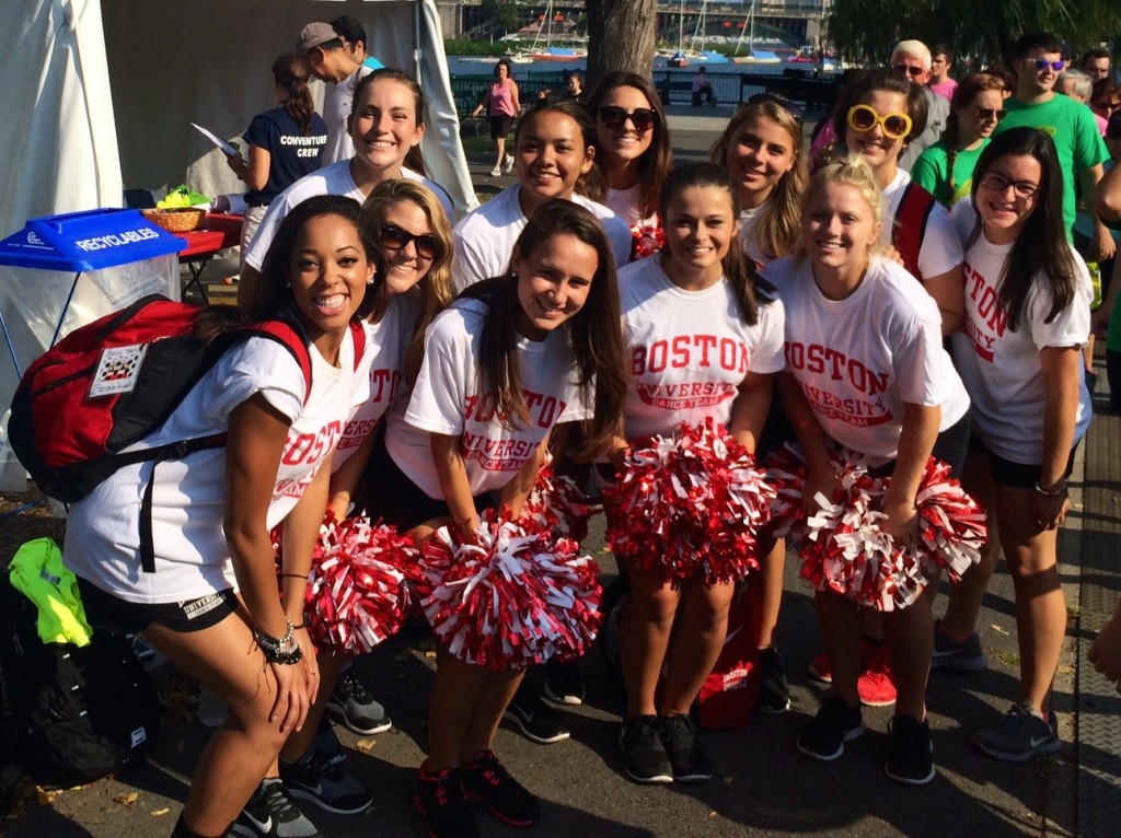 The team volunteering at the American Heart Association's Annual Heart Walk.