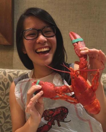 Pure bliss during my first Lobster Night at BU