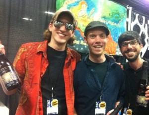 Ben (left) at Enlightenment Ales' first official tasting, 2012 ACBF.