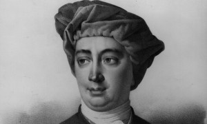 "David Hume, the 18th-century Scottish philosopher, has become the role-model of choice for philosophers in the 21st century." Photograph: Hulton Archive/Getty Images. Image for The Guardian.