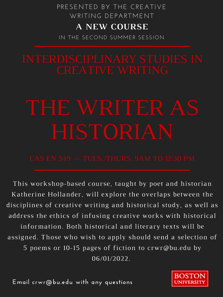 bu creative writing program