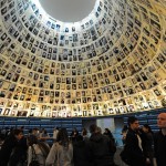 Tourists visit the Hall of Names in the Yad Vashem Holocaust Museum in Jerusalem on the eve of Israel’s Holocaust Remembrance Day
