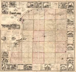 An early map of Jackson County, Illinois