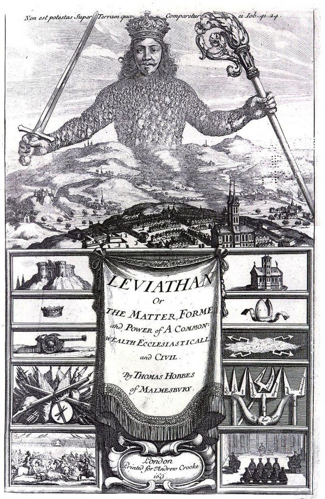 Frontispiece of "Leviathan" by Abraham Bosse