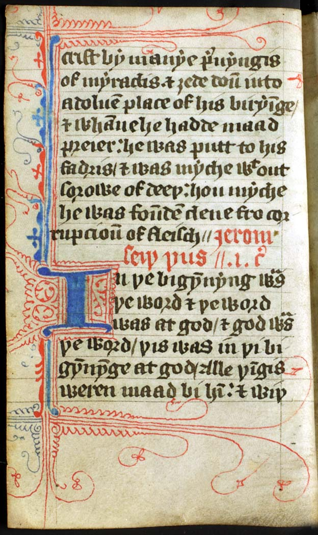 John Wycliffe's pocket translation of the Bible, late 14th century