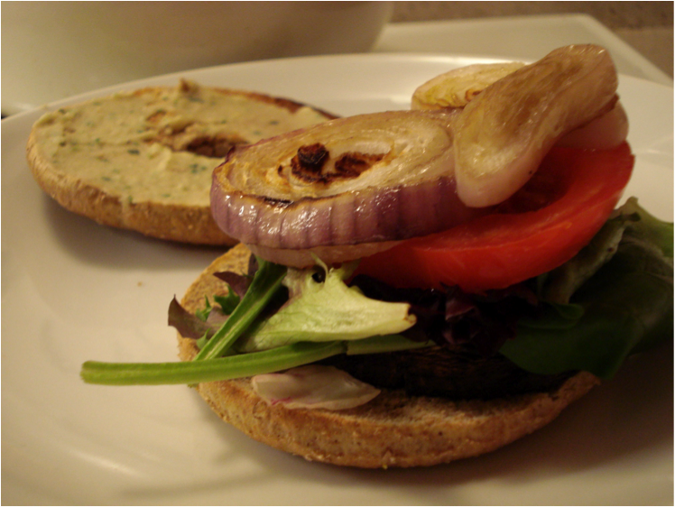 Mushrooms in the Limelight: SC Mushroom Burgers with the Works ...