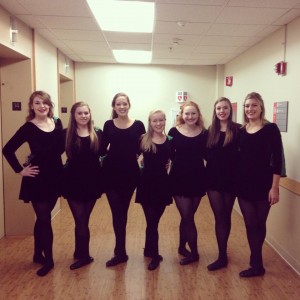 New members Kate, Ashley, Fiona, Jamie, Ellie, Mai, and Summer after their first performance
