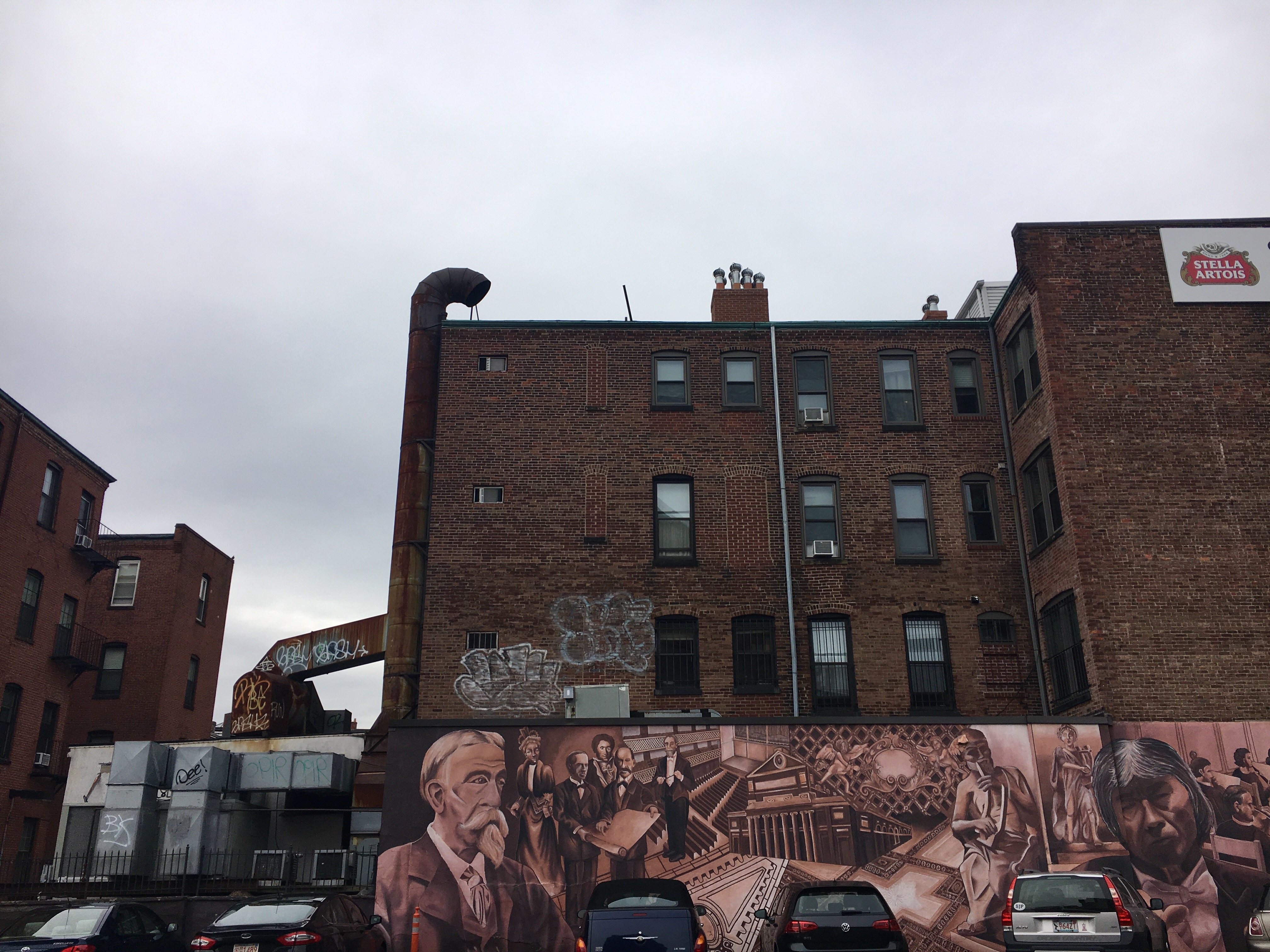 This mural in the Symphony area of Boston is located on the same street as the Boston POPS.
