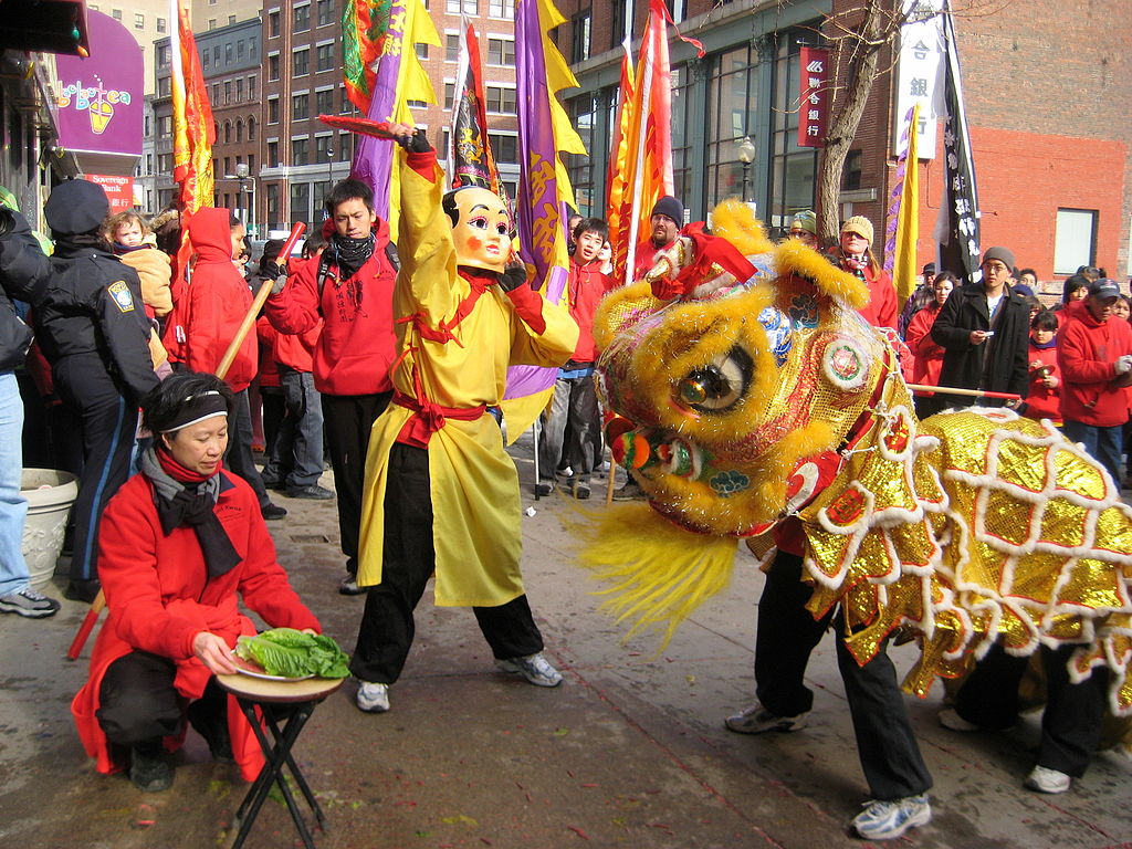 Chinese New Year dragon in Boston