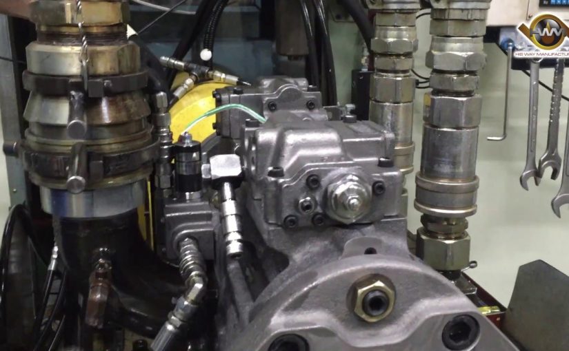 How do you check pressure in a hydraulic pump?