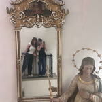 Fellows Heather Wright and Meghan Miraglia (Both Poetry '25) take a selfie in the Glass Museum in Passau, Germany