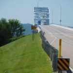 The bridge between Minnessota and Wisconsin