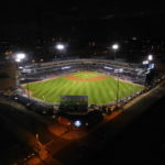 View of the Toledo Mud Hens stadium from the hotel room